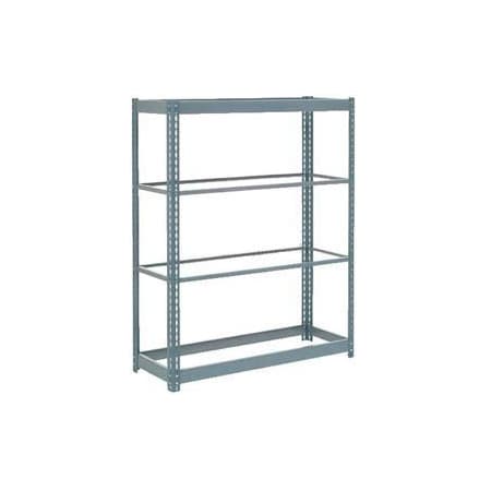 Global Industrial 4 Shelf, Boltless Shelving, Starter, 48inW x 18inD x 72inH, No Deck 255624